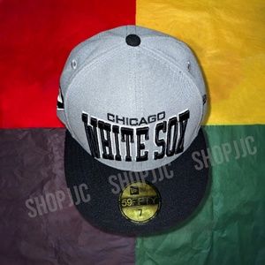 NEW ERA Chicago White Sox 5950 Cap (Sz 7, BRAND NEW)
